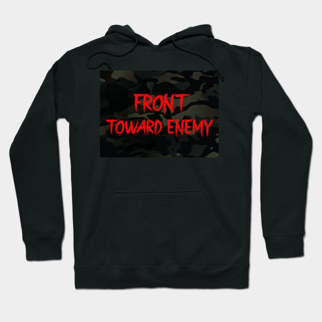 Front Toward Enemy Multicam Black Hoodie by Cataraga